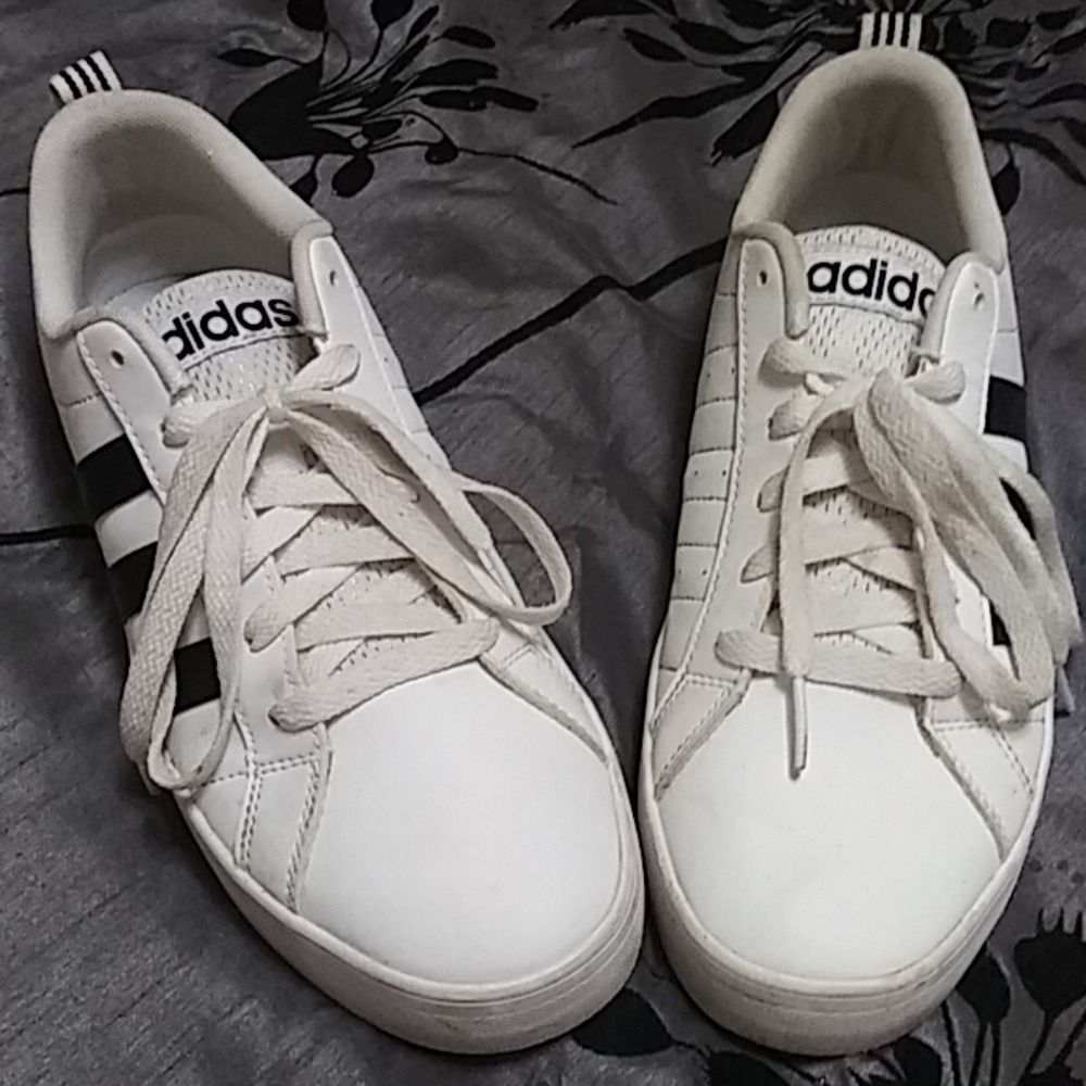 Black and white Adidas